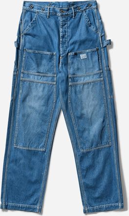 KAPITAL Men s 11.5oz Denim Lumber Pants (Processed) Blue