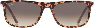 Ray-Ban Ray Ban Brown Gradient Rectangular Unisex Sunglasses RB2216 14290A 58