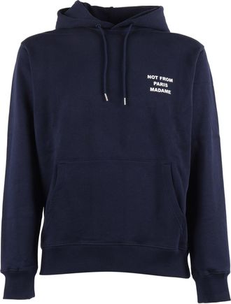 Dr&ocirc;le de Monsieur Navy Bold Slogan Hoodie