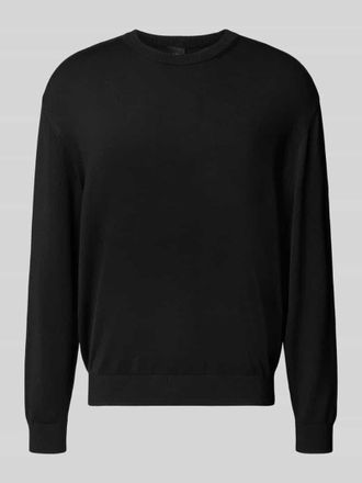 A|X Armani Exchange Strickpullover mit Rundhalsausschnitt in Black, Größe XXL