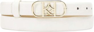 Kazar Witte riem met originele gouden gesp - Dames - Riemen - Wit - 100 CM - Leer - Accessoires