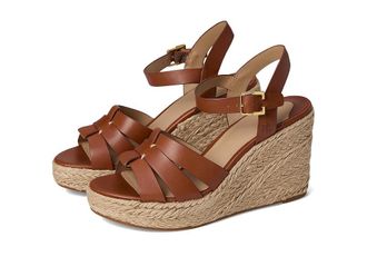 Lauren Ralph Lauren Soffia Calfskin Espadrille Womens Sandals Lauren Tan : 9.5 B - Medium, Leather/Rubber