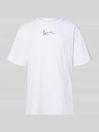 Karl Kani Oversized T-Shirt mit Logo-Stitching in Weiss, Gr&ouml;&szlig;e XXL