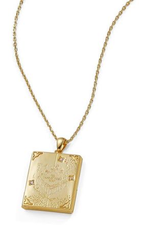 Alex and Ani Harry Potter Mischief Managed Locket Necklace in Gold at Nordstrom