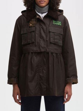 Barbour Giacca Cerata con Dettagli in Tartan Barbour x Ganni