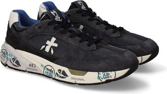 Premiata Textured Upper Artistic Sole Sneakers