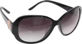 Bulgari Pre-owned Accessories, female, Black, Size: ONE SIZE Pre-owned Plastic Sunglasses