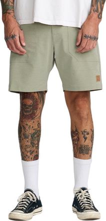 Rvca Brophy Hybrid Shorts in Light Olive at Nordstrom, Size 31