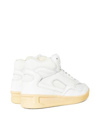 Jil Sander Basket Hi Sneaker - White