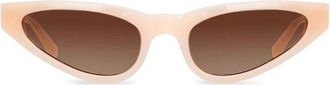 Magda Butrym Roze Zilver Mocha Grad Zonnebril - Dames - Zonnebrillen - Roze - ONE Size - Accessoires
