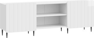 vidaXL Mueble De Tv Brillante 150 X 31 X 52 Cm Madera De Ingenier&iacute;a Vidaxl