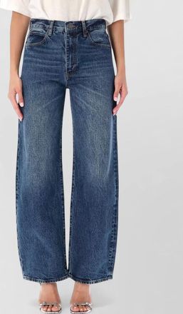 Frame Denim denim high-rise wide-leg jeans