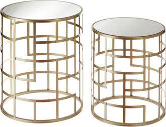 Premier Housewares Set of 2 Avantis Multi-Box Frame Tables