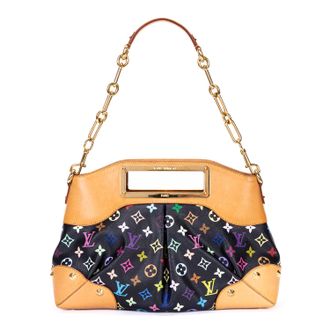 Louis Vuitton Pre-owned Womens Ltd. Ed. Takashi Murakami Multicolore Judy MM Shoulder Bag - Black - One Size
