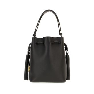 Valentino Garavani Black Leather Bucket Bag