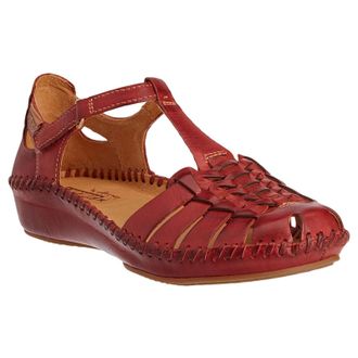 Pikolinos P.Vallarta 655-0064 Leather Womens Hook and loop Sandals - Sandia - Size:UK 7-7.5