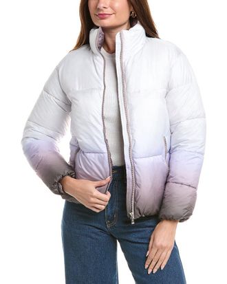 Nicole Miller Cire Ombre Puffer Jacket
