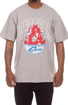 Icecream Dice Cotton Graphic T-Shirt in Heather Grey at Nordstrom, Size Xx-Large