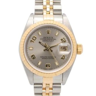 Rolex Pre-owned Datejust 26mm Automatisch Polshorloge - Dames - Vintage Horloges - Geel - ONE Size - Vintage