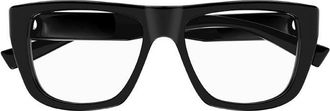 Saint Laurent SL714003 Oversized Acetate Square Eyeglasses - Black