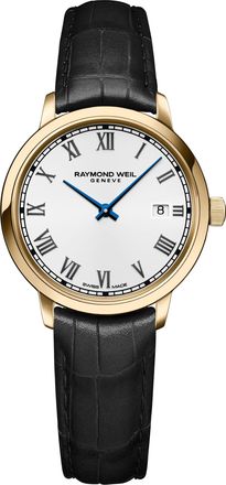 Raymond Weil Toccata Womens Black Watch 5985-PC-00359 Leather - One Size