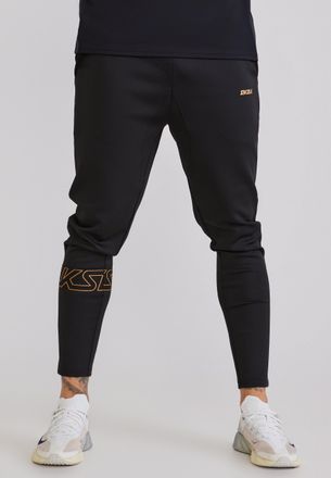 Siksilk Pantalones de ch&aacute;ndal din&aacute;micos negros para hombre XXL