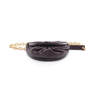 Bottega Veneta Bordeaux Leather Fanny Pack Pouch (Pre-Owned)