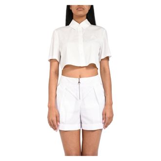 Patrizia Pepe Patrizia Pepe, Shirts, female, White, Size: XS Cropped Shirt