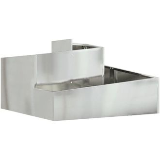 vidaXL Vidaxl - Garden Planter Silver 80 x 80 x 50 cm Galvanised steel