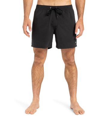 Quiksilver Badeshorts QUIKSILVER EVERYDAY VOLLEY 15, Herren, Gr. XXL, N-Gr, schwarz, Obermaterial: 100% Polyester, Badehosen Badeshorts, sportliche Schnittform, 