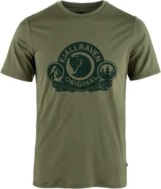 Fjällräven Abisko Wool Classic S/S Merinoshirt für Herren | oliv