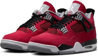 Nike Jordan Air Jordan 4 Retro Basketball Sneaker in Fire Red/white at Nordstrom, Size 11