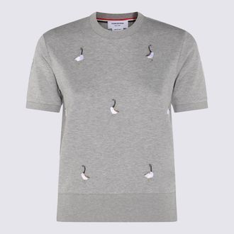 Thom Browne Grey Cotton Knitwear