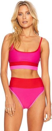 Beach Riot Eva Top Womens Lingerie Fuchsia Red Neon Pink : XS, Polyester/Spandex