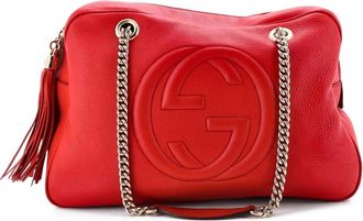 Gucci Soho Chain Zip Leather Medium shoulder bag - Rood