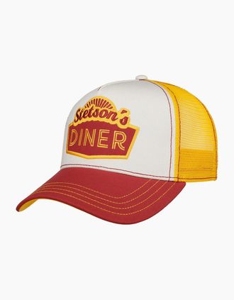 Stetson Mens Stetson Trucker Cap - Stetson Diner Red White