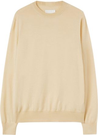 Jil Sander crew-neck wool jumper - men - Wool - 48 - Neutrals