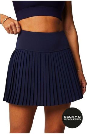Fabletics Womens Hot Shot Pleated Skirt in Deep Navy at Nordstrom, Size X-Small