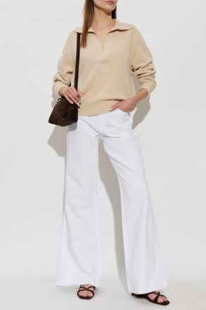 Anine Bing Wyatt Jeans, Womens, White