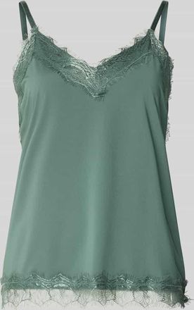 Freequent Top mit Spitzenbesatz Modell BICCO in Gruen, Gr&ouml;&szlig;e XXL