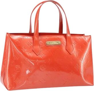 Louis Vuitton Pre-owned Handbags, female, Red, Size: ONE SIZE Pre-owned Vintage Patent Leather Hand Bag