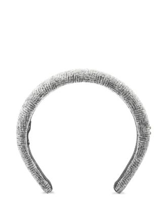 Miu Miu 2020s logo-detail headband - Grey