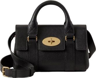 Mulberry Small Bayswater Schoudertas - Dames - Handtassen - Zwart - ONE Size - Leer - Tassen