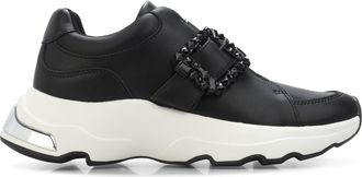 DKNY Jendaya sneakers met gesp voor dames in zwart