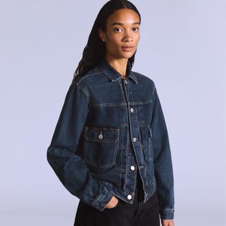 Levi's Blue Tab Type II Trucker Jacket - Womens - XS - Blue