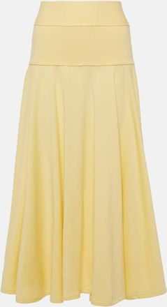 Plan C Pleated knit midi skirt