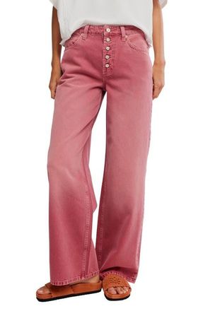 Free People Nia Exposed Button Boyfriend Jeans in Baroque at Nordstrom, Size 29