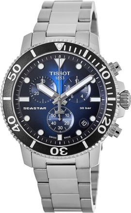 Tissot Seastar 1000 Chronograph Blue Dial Steel Mens Watch T120.417.11.041.01