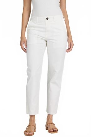 Dear John Denim Portia Mid Rise Pants In Ivory