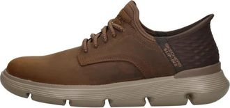 Skechers Slip-Ins: Garza - Gervin Sportief - Heren - Sneakers - Bruin - 43 EU - Schoenen
